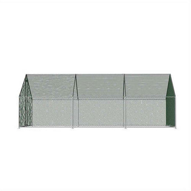 Walk-In Chicken Coop Cage 6x3x2m Galvanized Steel - Weather-Resistant, for Chickens, Ducks, Geese, Small Livestock Enclosure